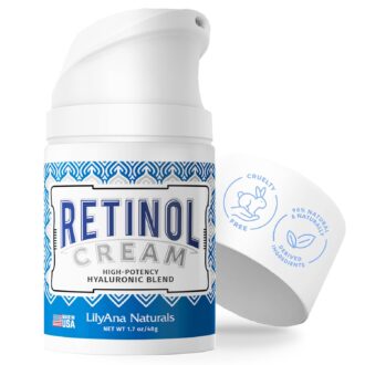 LilyAna Naturals Retinol Cream - Made in USA, Anti Aging Moisturizer for Face and Neck,Wrinkle, Retinol Complex - 1.7oz