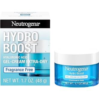 Neutrogena Hydro Boost Hyaluronic Acid Hydrating Face Moisturizer Gel-Cream to Hydrate and Smooth Extra-Dry Skin, 1.7 oz