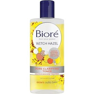 Bioré Witch Hazel Pore Clarifying Toner, with 2% Salicylic Acid