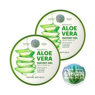 Nature Republic New Soothing Moisture Aloe Vera Gel 92 Percent Korean Cosmetics, 10.56 Fluid Ounce
