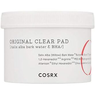 COSRX BHA Toner Pads, 70 Sheets, Exfoliating Pads for Dead Skin & Blackheads,