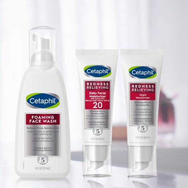 Cetaphil Night Cream, Redness Relieving Night Moisturizer for Face, 1.7 fl oz, - Image 3