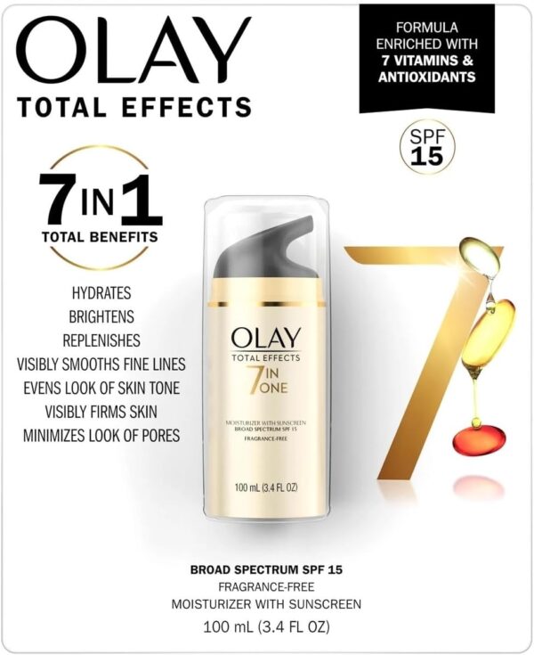Olay Total Effects, 7 in 1, Fragrance Free, 1.7 oz - Image 2