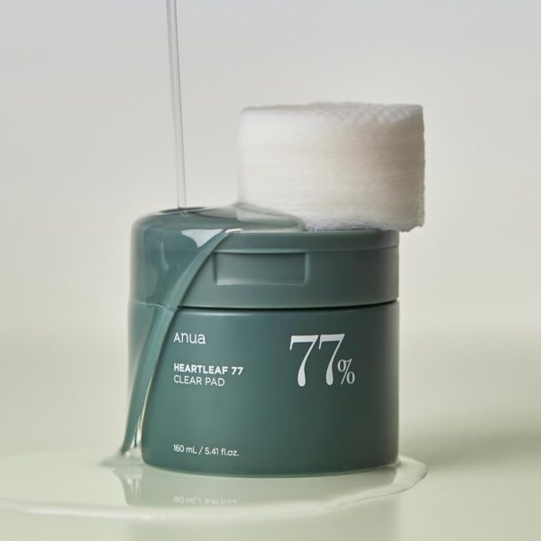 ANUA Heartleaf 77 Toner Pad 70 Sheets, PHA Dead Skin Care Low pH Daily Toner Pad exfoliating - Image 3