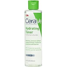 CeraVe Hydrating Toner for Face Non-Alcoholic with Hyaluronic Acid,