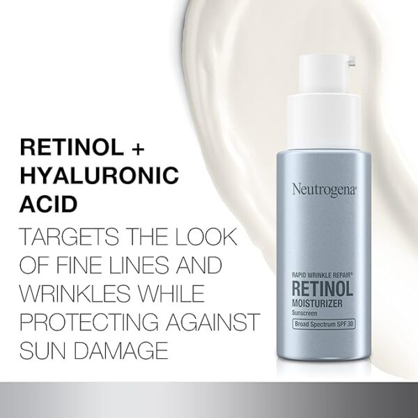 Neutrogena Retinol Face Moisturizer, Rapid Wrinkle Repair with SPF 30 - Image 5