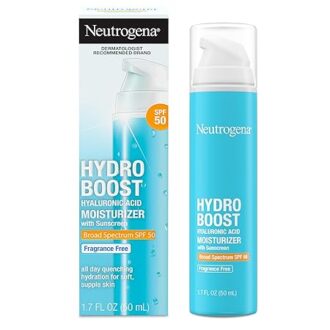 Neutrogena Hydro Boost Hyaluronic Acid Facial Moisturizer with Broad Spectrum SPF 50 Sunscreen,