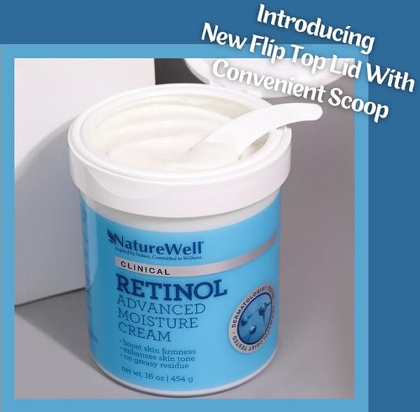 NATURE WELL Clinical Retinol Advanced Moisture Cream for Face, Body, & Hands, Anti Aging - Image 5