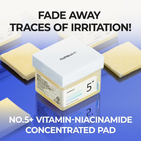 numbuzin No.5+ Niacinamide Concentrated Toner Pad - Image 2