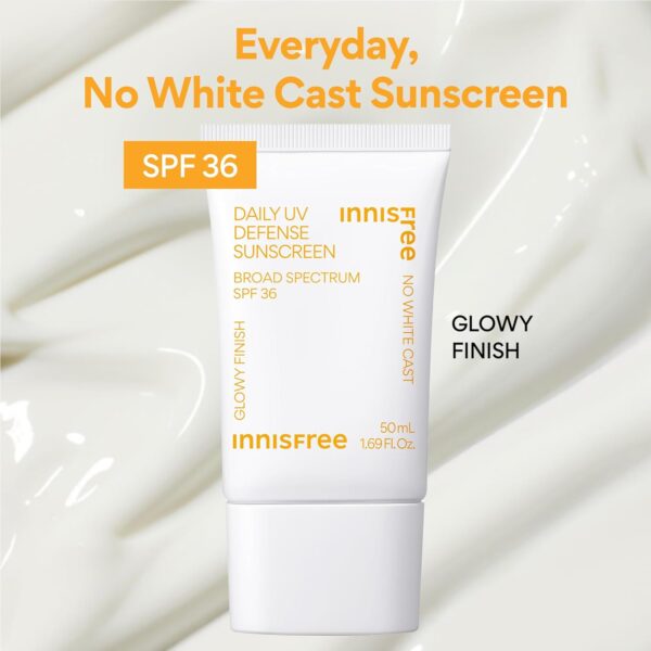 Innisfree Daily UV Defense Broad Spectrum SPF 36 invisible sunscreen: Hydrating, Soothing, No white-cast, TSA Friendly - Image 8