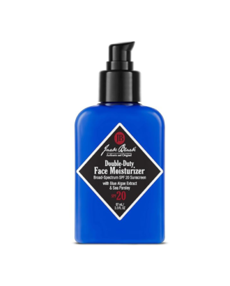 Jack Black Double-Duty Face Moisturizer, SPF 20 Sun Protection, Long Lasting Hydrating Skincare, Lightweight Moisturizer