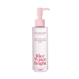 The Face Shop Rice Water Bright Light Facial Cleansing Oil, Daily Makeup Remover,