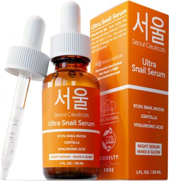 SeoulCeuticals Korean Skin Care 20% Vitamin C Hyaluronic Acid Serum + CE Ferulic Acid - Potent Anti Aging, Anti Wrinkle Korean Beauty 1oz
