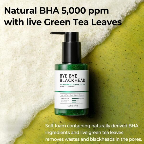 SOME BY MI Bye Bye Blackhead 30 Days Miracle Green Tea Tox Bubble Cleanser - Image 3
