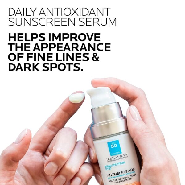 La Roche-Posay Anthelios AOX Daily Antioxidant Serum with SPF, Face Moisturizer with Sunscreen and Vitamin C - Image 2