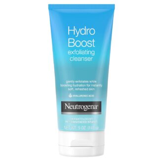 Neutrogena Hydro Boost Gentle Exfoliating Daily Facial Cleanser with Hyaluronic Acid,