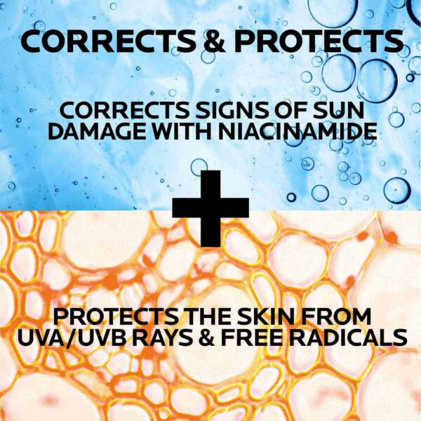 La Roche-Posay Anthelios UV Correct Sunscreen Moisturizer SPF 70, Daily Anti-Aging Face Moisturizer with Niacinamide to - Image 3
