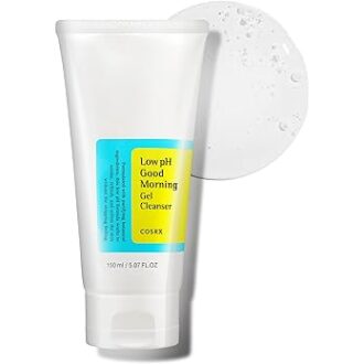 COSRX Low pH Good Morning Gel Cleanser, Daily Mild Face Cleanser for Sensitive
