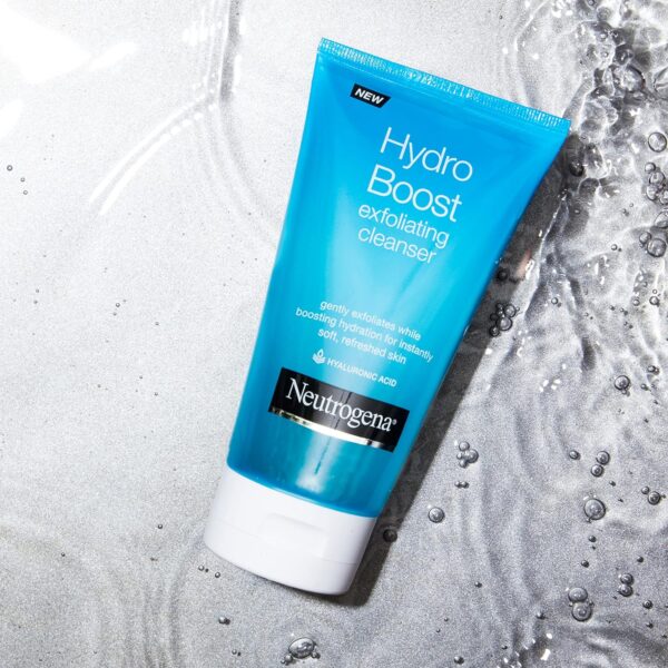 Neutrogena Hydro Boost Gentle Exfoliating Daily Facial Cleanser with Hyaluronic Acid, - Image 2