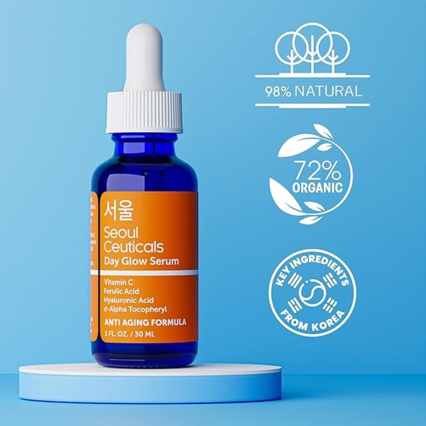 SeoulCeuticals Korean Skin Care 20% Vitamin C Hyaluronic Acid Serum + CE Ferulic Acid - Potent Anti Aging, Anti Wrinkle Korean Beauty 1oz - Image 5