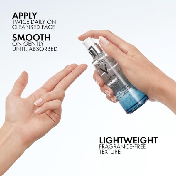 Vichy Mineral 89 Fortifying & Hydrating Daily Skin Booster | Pure Hyaluronic Acid Serum For Face | Plumps & Hydrates - Image 6