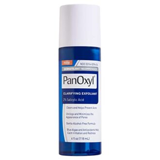 PanOxyl Clarifying Exfoliant with 2% Salicylic Acid, BHA Liquid Exfoliant for Face,