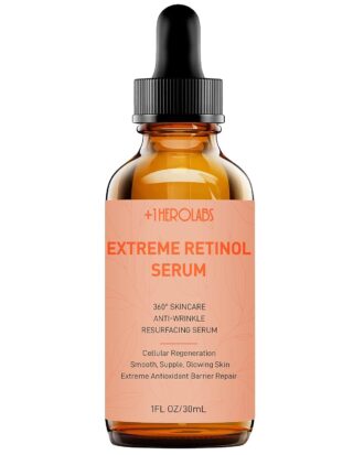 Retinol Serum for Face 2.5%, B5 Resurfacing Retinol Serum with Vitamin C, Vitamin E, Hyaluronic Acid, Serum for Anti-Aging, Wrinkle Smoothing, Dark Spot Corrector, Brighten Dullness