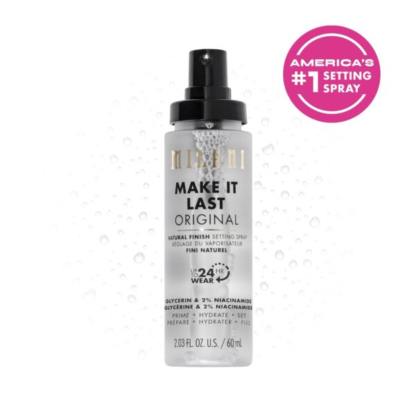 Milani Make It Last Original - Natural Finish Setting Spray 3-in-1 Setting Spray and Primer- Prime + Correct + Set Makeup Finishing Spray and Primer - Long Lasting Makeup Primer and Spray 2.03 Fl. Oz - Image 2