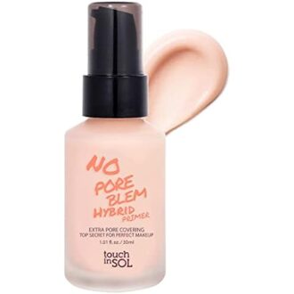 TOUCH IN SOL No Pore Blem Primer, 1.01 fl.oz(30ml) - Face Makeup Primer, Big Pores Perfect Cover, Skin Flawless and Glowing, Instantly Smoothes Lines, Long Lasting Makeup's Staying