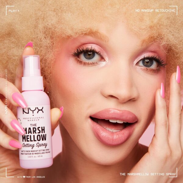 NYX PROFESSIONAL MAKEUP Marshmellow Setting Spray, Matte Setting Spray for 16HR Make Up Wear - Image 2