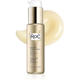 RoC Retinol Correxion Deep Wrinkle Retinol Face Serum with Ascorbic Acid, Daily Anti-Aging Skin Care Treatment for Fine Lines