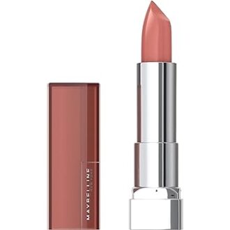 Maybelline Color Sensational Lipstick, Lip Makeup, Cream Finish, Hydrating Lipstick, Nude Lust, Nude ,1 Count