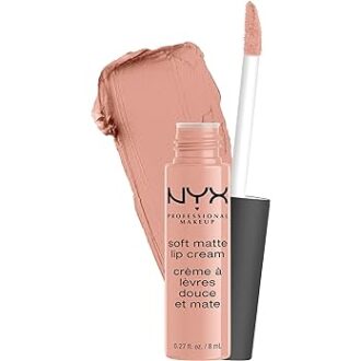 NYX PROFESSIONAL MAKEUP Soft Matte Lip Cream, Lightweight Liquid Lipstick - Cairo (Matte Pure Nude)