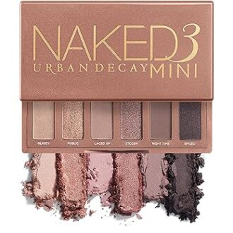 URBAN DECAY Naked3 Mini Eyeshadow Palette - Pigmented Eye Makeup Palette For On the Go - Ultra Blendable - Up to 12 Hour Wear