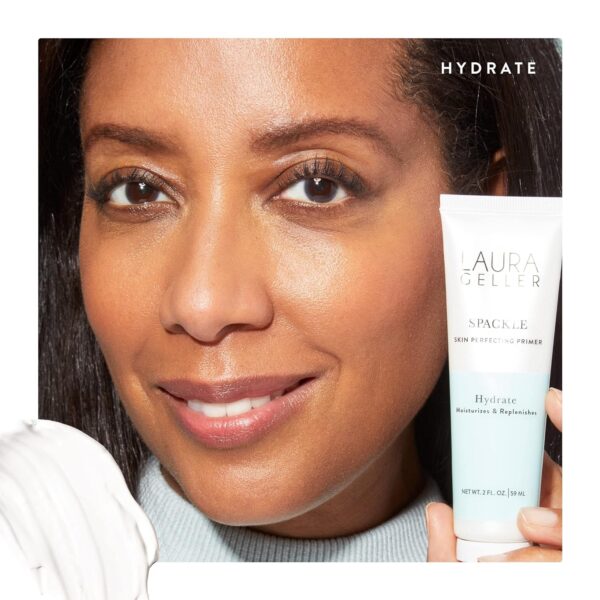LAURA GELLER NEW YORK Spackle Super-Size - Hydrate - 2 Fl Oz - Skin Perfecting Primer Makeup with Hyaluronic Acid - Long-Wear Foundation Face Primer - Image 3