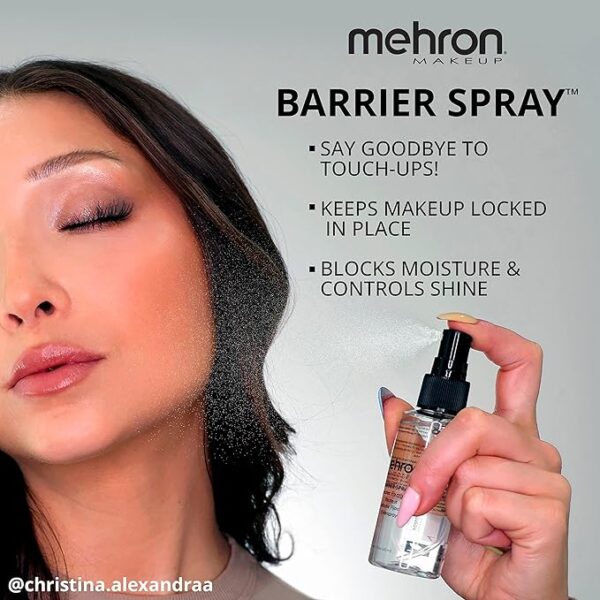 Mehron Makeup Barrier Spray | Setting Spray for Makeup | Makeup Setting Spray for Face 2 fl oz (60 ml) - Image 2