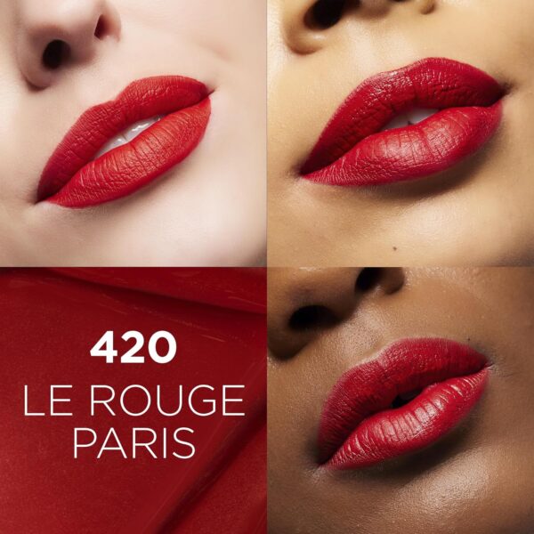 L'Oreal Paris Infallible Matte Resistance Liquid Lipstick, up to 16 Hour Wear, Le Rouge Paris 420, 0.17 Fl Oz - Image 2