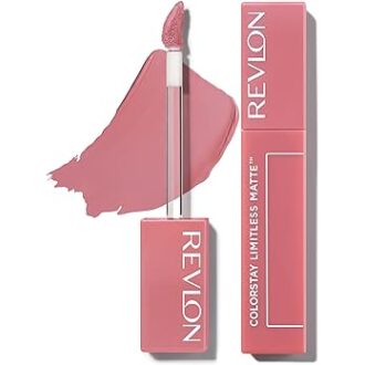REVLON Lipstick, ColorStay Limitless Matte Liquid Lipstick, Vegan Formula, No-Budge Matte, Longwear Lipstick, Long Lasting, Lightweight/Comfortable, Waterproof, 005 Strut, 0.17 fl oz