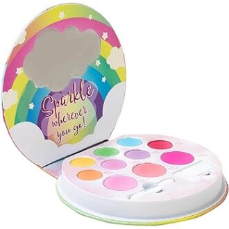 Lip Smacker Sparkle & Shine Eyeshadow Makeup Palette, Unicorn Palette | Christmas Make Up Collection | Holiday Present | Gift for Girls