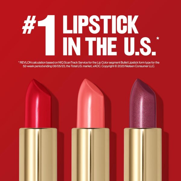 Revlon Lipstick, Super Lustrous Lipstick, Creamy Formula For Soft, Fuller-Looking Lips, Moisturized Feel in Mauves & Trends, Smoky Rose (245) 0.15 oz - Image 4