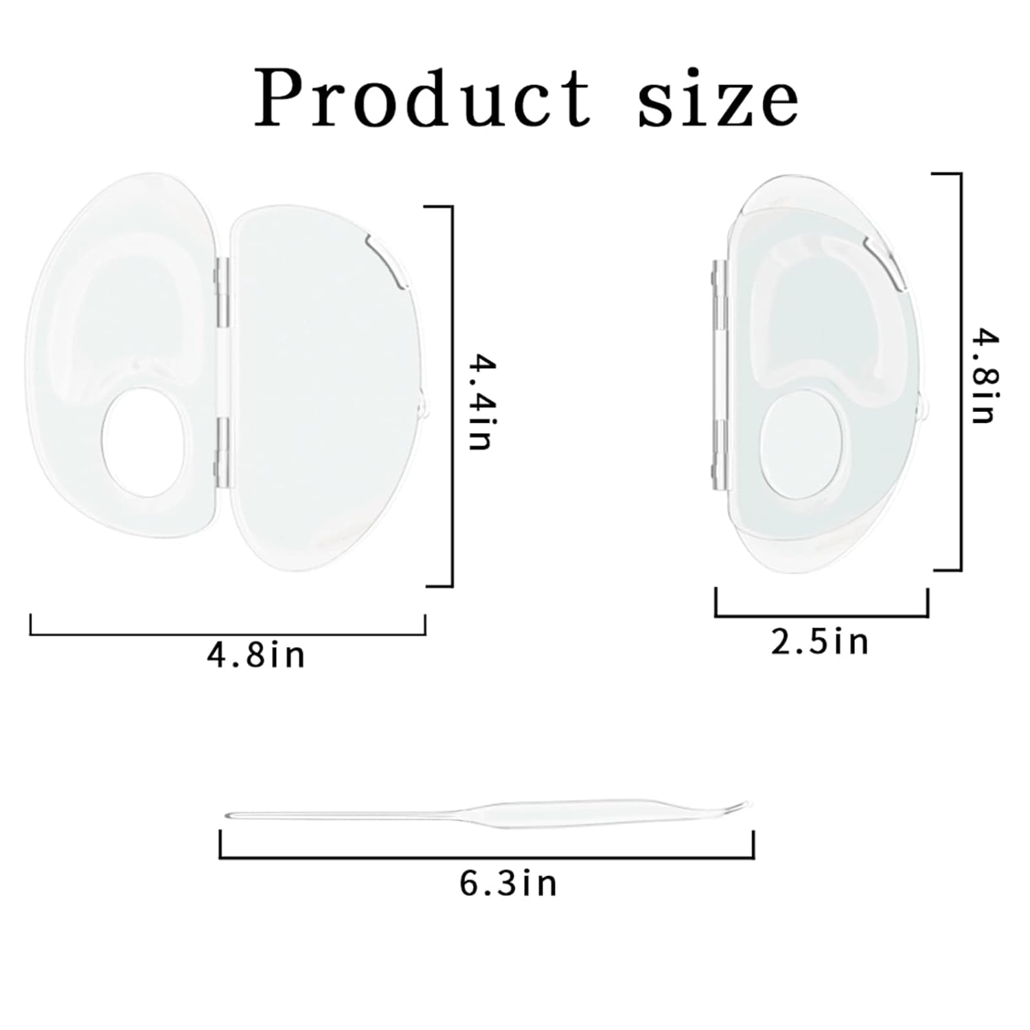 Makeup Mixing Palette Can Store Liquid Foundation, Hold Acrylic Palette, Art Nail Palette, Pigment Transparent Makeup Palette For Foundation Make-up - Image 3