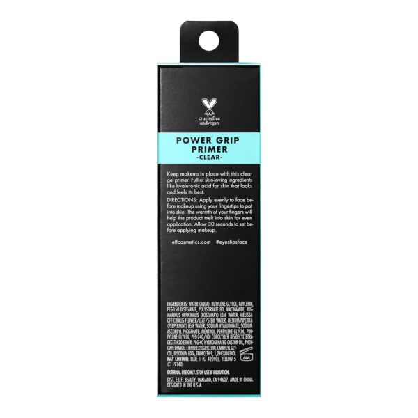 e.l.f. Power Grip Primer, Gel-Based & Hydrating Face Primer For Smoothing Skin & Gripping Makeup, Moisturizes & Primes, 0.811 Fl Oz (24 ml) - Image 5