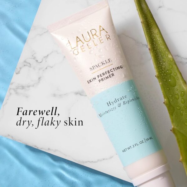 LAURA GELLER NEW YORK Spackle Super-Size - Hydrate - 2 Fl Oz - Skin Perfecting Primer Makeup with Hyaluronic Acid - Long-Wear Foundation Face Primer - Image 5
