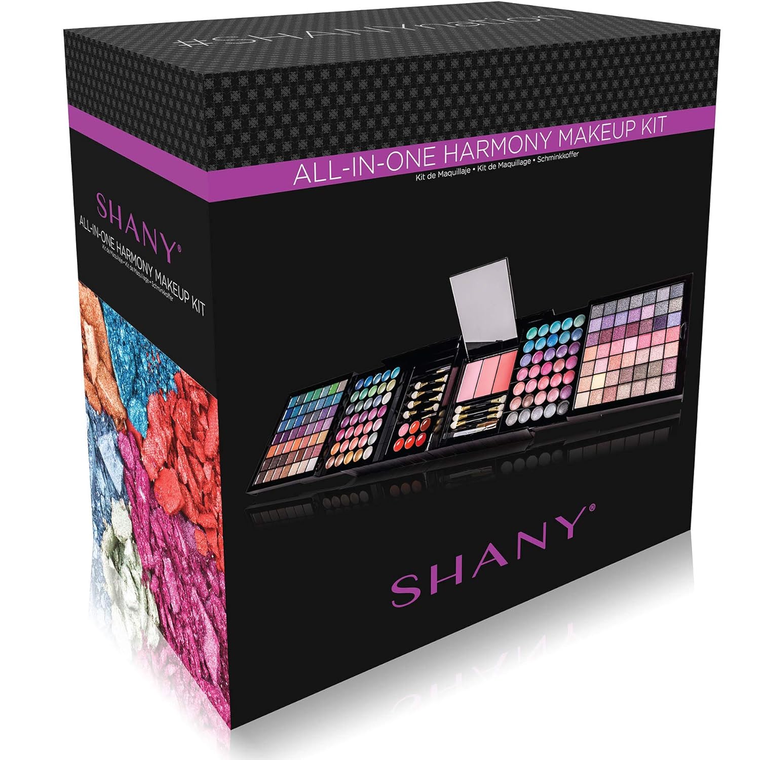 SHANY All In One Harmony Makeup Set - Ultimate Color Combination - Eyeshadows, Blush Powder, Lip-gloss Lipstick, Mini Makeup brushes, Makeup applicators, HOLIDAY GIFT IDEA - New Edition - Image 5