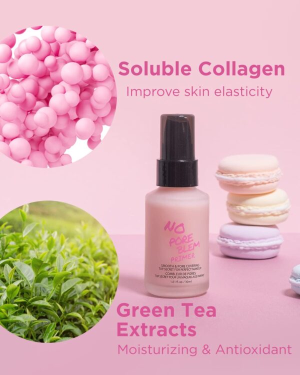 TOUCH IN SOL No Pore Blem Primer, 1.01 fl.oz(30ml) - Face Makeup Primer, Big Pores Perfect Cover, Skin Flawless and Glowing, Instantly Smoothes Lines, Long Lasting Makeup's Staying - Image 5