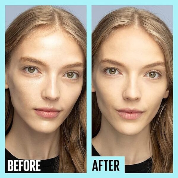 Maybelline Fit Me Matte + Poreless Mattifying Face Primer Makeup With Sunscreen, Broad Spectrum SPF 20, 16HR Wear, Shine Control, Clear, 1 Count - Image 5