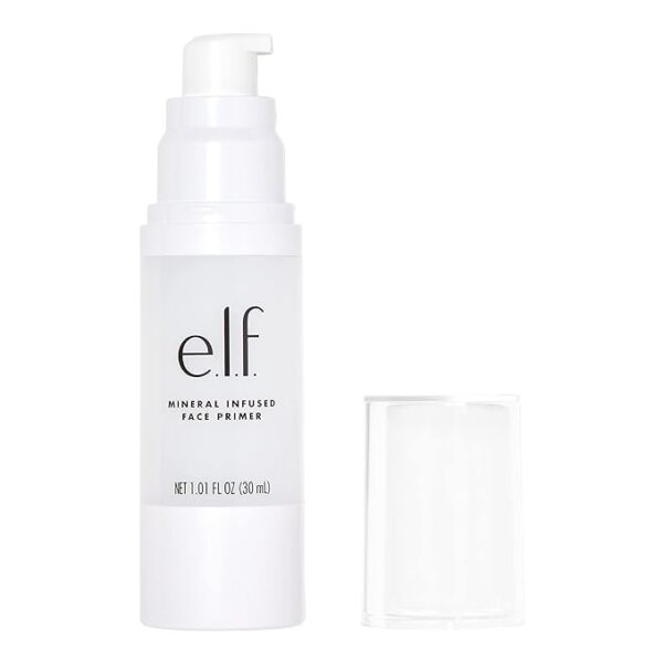 e.l.f. Mineral Infused Face Primer, Primer For A Smooth Foundation Base, Fills In Fine Lines & Refines Complexion, Vegan & Cruelty-free, Large - Image 6
