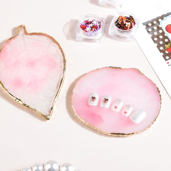 1 Piece Nail Art Palette Nail Polish Palette Mixing Palette Makeup Plate Nail Plates for Nail Art Nail Tip Holder Nail Art Display - Image 5