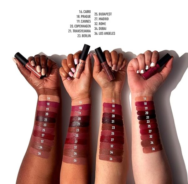NYX PROFESSIONAL MAKEUP Soft Matte Lip Cream, Lightweight Liquid Lipstick - Cairo (Matte Pure Nude) - Image 6