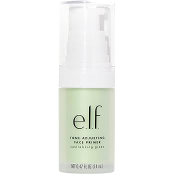 e.l.f. Tone Adjusting Face Primer, Makeup Primer For Neutralizing Uneven Skin Tones & Redness, Grips Makeup To Last, Vegan & Cruelty-free, Small